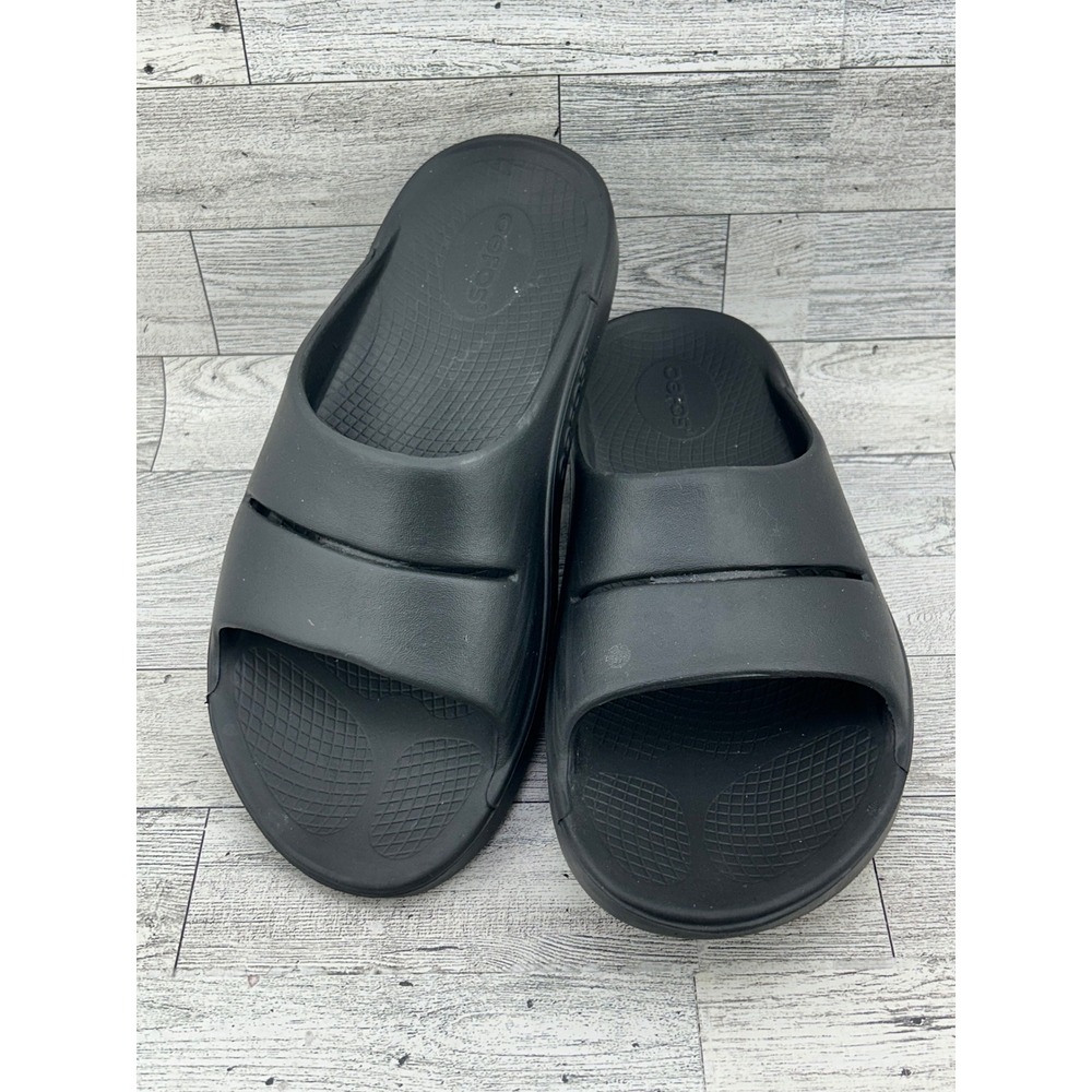 Oofos‎ OOahh Sport Recovery Slides Black Men 6 Women 8 EU 39 Sandal Slip On